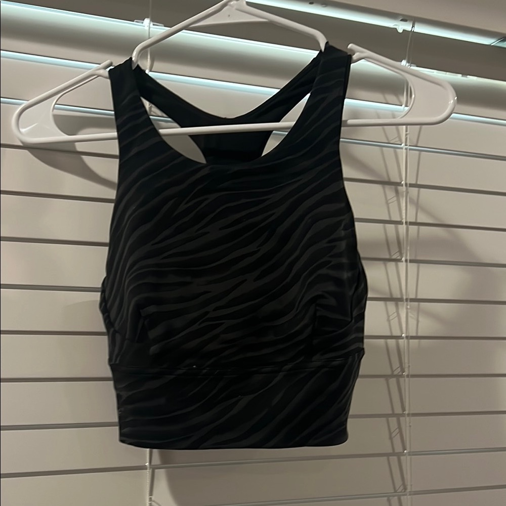 lululemon athletica Black Zebra Print Bra